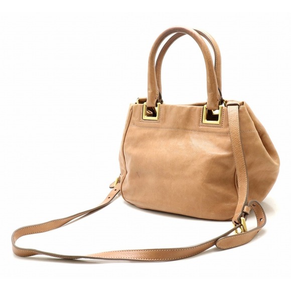 Prada Brown Leather 2WAY Handbag - Picture 1 of 9